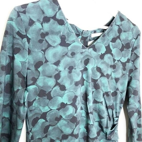 BOSS Epona V-Neck 3/4 Sleeve Sheath Midi Dress  - Picture 2 of 7